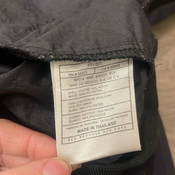 Vintage Nike pull over wind breaker jacket size xl black - Picture 7 of 9
